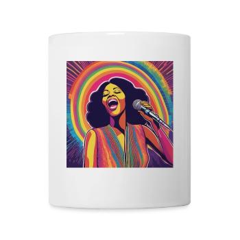 Motown-Sängerin - Tasse - Weiß - Vorne