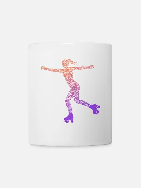 Rollschuhe Roller Skates Mädchen Symbole Rollschuh - Tasse - Weiß