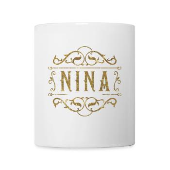 Nina gold - Tasse - Weiß - Vorne