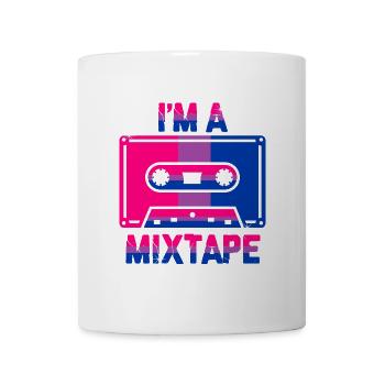 I'm A Mixtape Bisexuality Bisexualität Bisexuell - Tasse - Weiß - Vorne