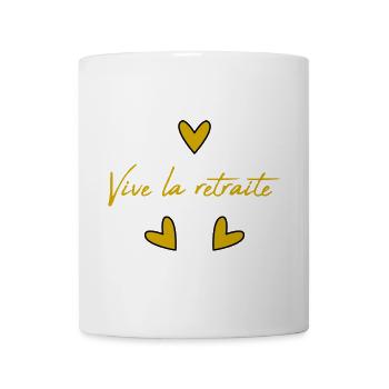 RUHESTAND. FROHEN RUHESTAND. GLÜCKLICHER RUHESTAND - Tasse - Weiß - Vorne
