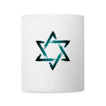 Davidstern - Tasse - Weiß - Vorne