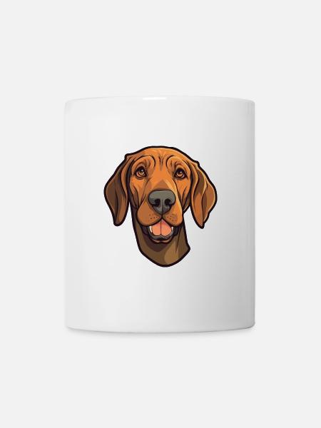 Plott Hund Hund Rasse Cartoon Kawaii Illustration - Tasse - Weiß