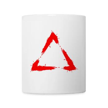 Symbol Dreieck Bürste Design Neu Rot - Tasse - Weiß - Vorne