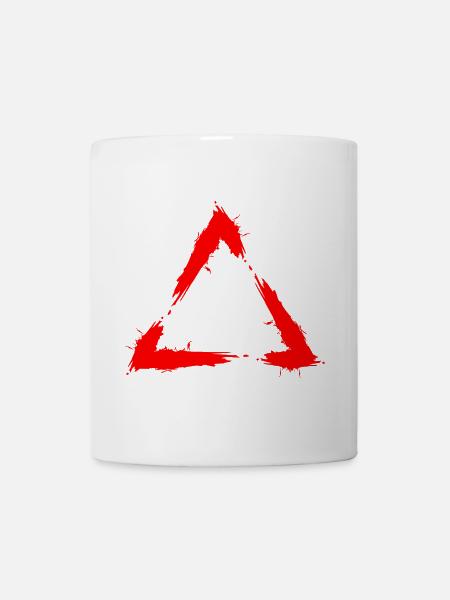 Symbol Dreieck Bürste Design Neu Rot - Tasse - Weiß