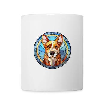Kyi Leo Hunderasse Buntes Glas Buntes Wassercolo - Tasse - Weiß - Vorne