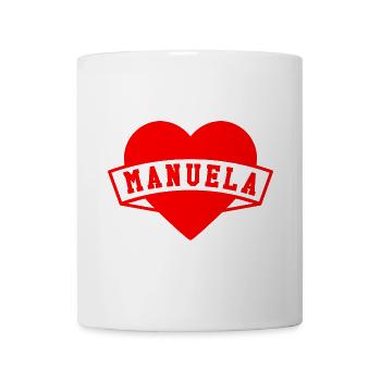Manuela - Tasse - Weiß - Vorne
