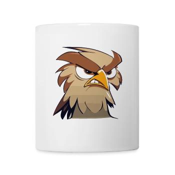 Lustige Adlerkopf Cartoon Illustration - Tasse - Weiß - Vorne