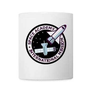 Space Academy International Vintage schwarz - Tasse - Weiß - Vorne
