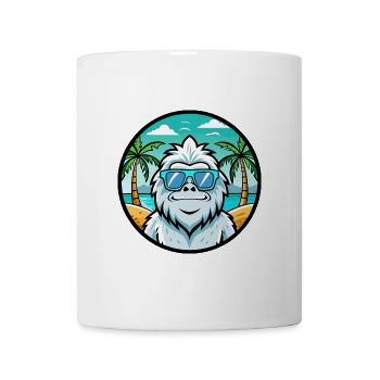 Yeti Lustige Cartoon Sommer Strand Sonnenbrille Aufkleber - Tasse - Weiß - Vorne