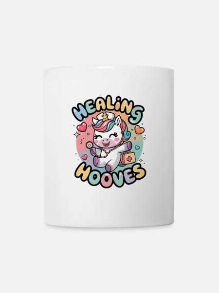 Heilende Hufe - Tasse - Weiß