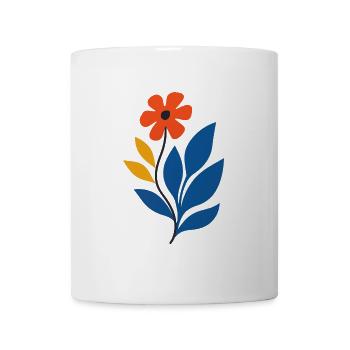 Florale Power – kräftig & kreativ - Tasse - Weiß - Vorne