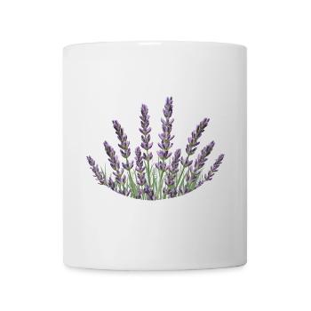 Lavendelhalme Lavendel - Tasse - Weiß - Vorne