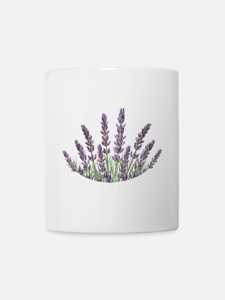 Lavendelhalme Lavendel - Tasse - Weiß