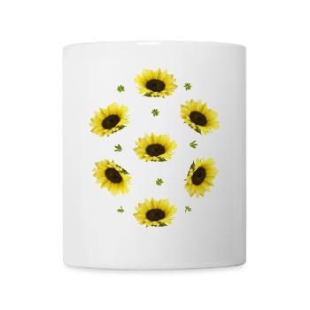 Sonnenblumen - Tasse - Weiß - Vorne