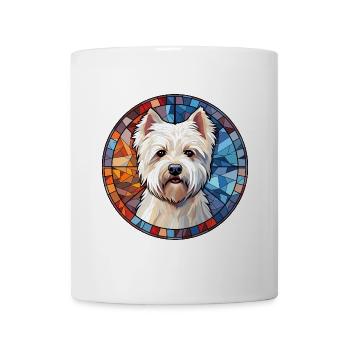 West Highland White Terrier Hunderasse Aquarell G - Tasse - Weiß - Vorne