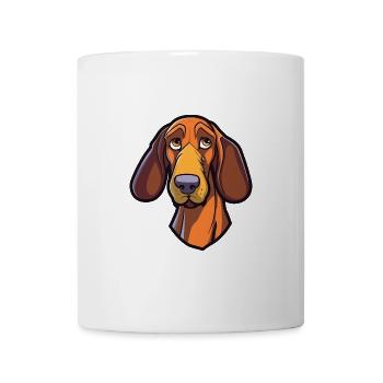 Lettische Jagdhunderasse Cartoon Kawaii Illustration - Tasse - Weiß - Vorne
