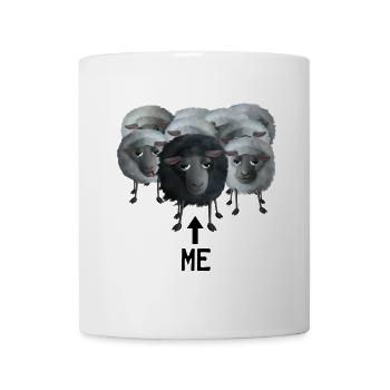 Schwarzes Schaf - Me Pfeil in der Herde - Tasse - Weiß - Vorne