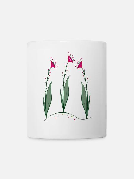 Blüten, Flowers - Tasse - Weiß