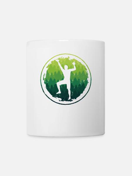Bouldern Freiklettern Jungen Berge Klettern Kinder - Tasse - Weiß