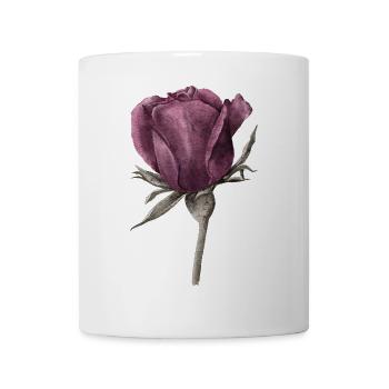 Rose Blume - Tasse - Weiß - Vorne