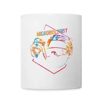 Akribischer Mikrobiologe Bakterienkultur - Tasse - Weiß - Vorne