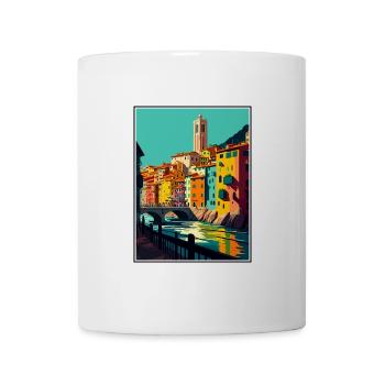 Girona Spanien Vintage Reiseposter WPA Souvenir - Tasse - Weiß - Vorne