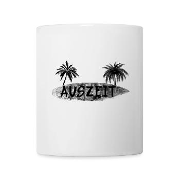 Auszeit Surfbrett - Tasse - Weiß - Vorne