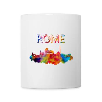 Rom Skyline Italien Hauptstadt Metropole Geschenk - Tasse - Weiß - Vorne