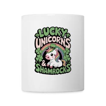 Lucky Unicorns & Shamrocks - Mug - white - Front