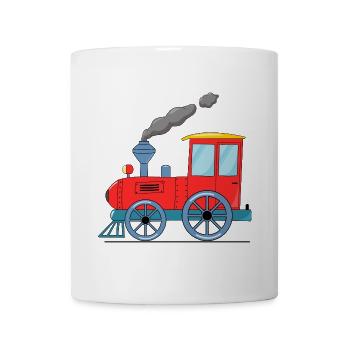 Kinderzug Eisenbahn rot - Tasse - Weiß - Vorne