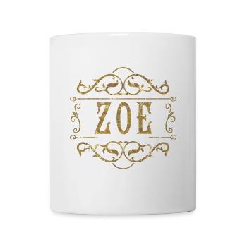Zoe gold - Tasse - Weiß - Vorne