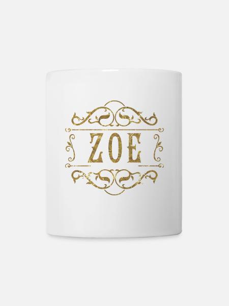 Zoe gold - Tasse - Weiß