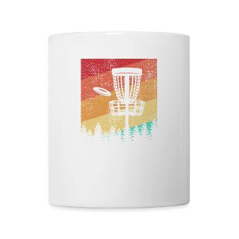 Disc Golf Retro - Tasse - Weiß - Vorne