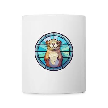 Gopher Buntglas Bunte Karikatur Kawaii Anima - Tasse - Weiß - Vorne