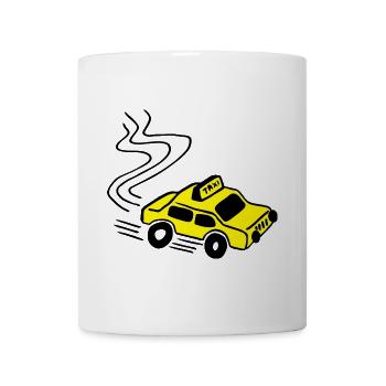 Taxi - Tasse - Weiß - Vorne