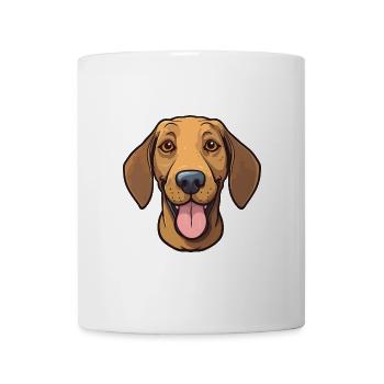 Plott Hund Hund Rasse Aquarell Karikatur Kawaii Cl - Tasse - Weiß - Vorne