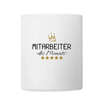 Mitarbeiter des Monats - Tasse - Weiß - Vorne