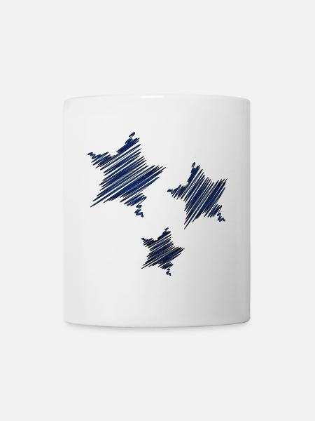 STERN. STERN. STERNE. FEST. JAHRESTAG. WEIHNACHTEN. C - Tasse - Weiß
