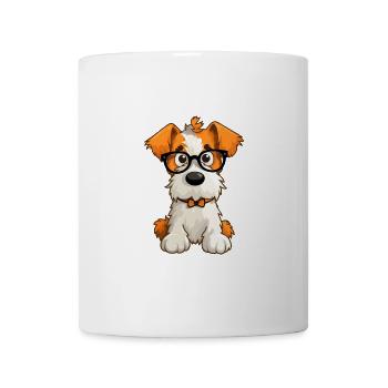 Draht Foxterrier Hunderasse Aquarell Karikatur Kawa - Tasse - Weiß - Vorne