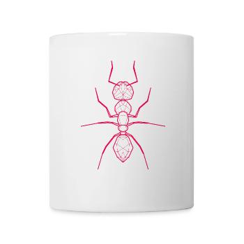 Schillernde Ameise Ameisenkolonie - Tasse - Weiß - Vorne