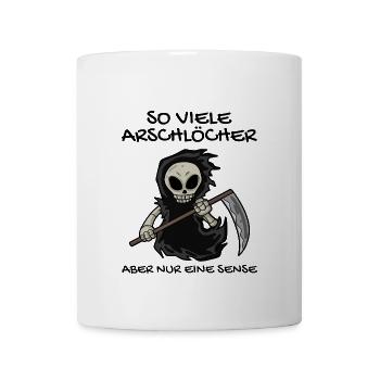 Sensenmann - Tasse - Weiß - Vorne