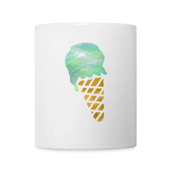 Eiscreme - Tasse - Weiß - Vorne