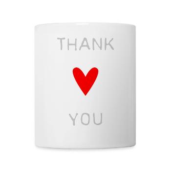 VIELEN DANK. DANKE. VIELEN DANK. JAHRESTAG. GEBURT. - Tasse - Weiß - Vorne