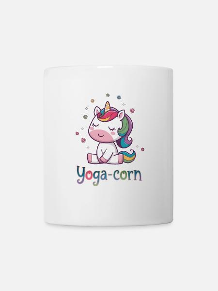 Yoga-Mais - Tasse - Weiß