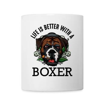 boxeur - Mug blanc - blanc - Devant