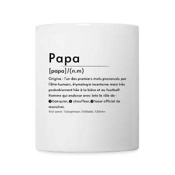 Papa définition  - Mug blanc - blanc - Devant
