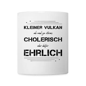 cholerisch ehrlich Choleriker - Tasse - Weiß - Vorne