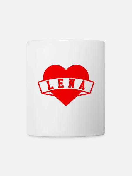 Lena Herzen - Tasse - Weiß