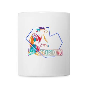 Kraftvoller Beatbox Mundpercussion - Tasse - Weiß - Vorne
